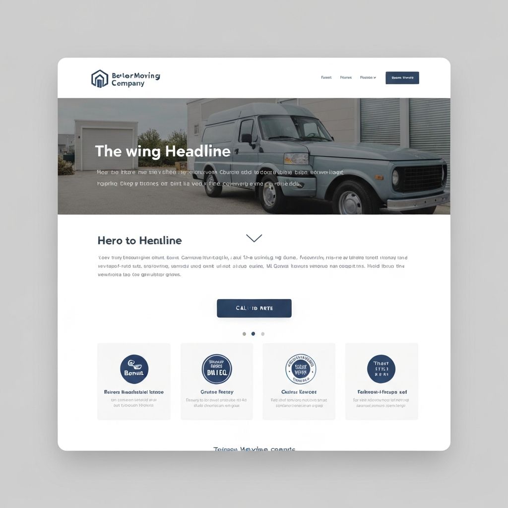 Moderne, professionelle Landingpage mit Kontaktformular